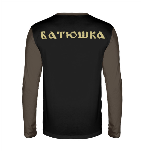 Мужской лонгслив с изображением Batushka цвета Белый