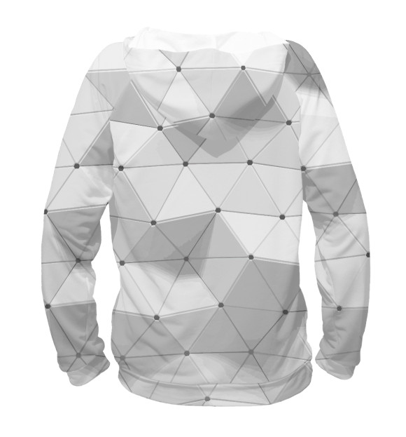 Мужское худи с изображением 3D pattern / Vanguard цвета Белый