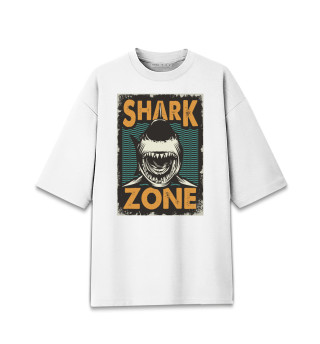 Мужская футболка оверсайз Shark Zone