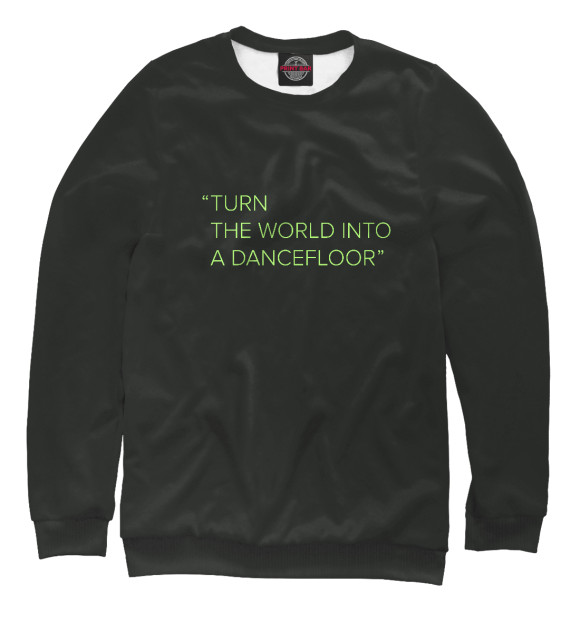 Женский свитшот с изображением ASOT 1000 T-SHIRT SLOGAN BL цвета Белый