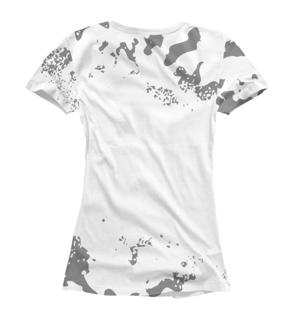 Женская футболка с изображением Я же Вадик (пятна) цвета Белый