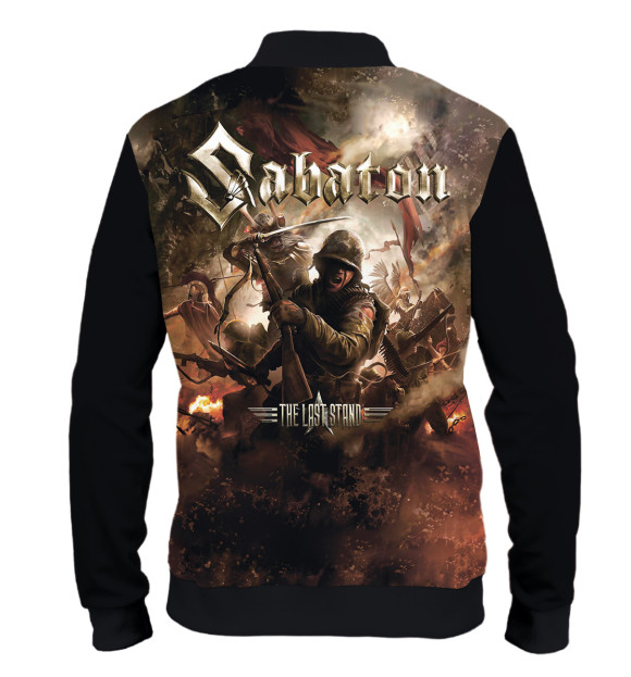 Мужской бомбер с изображением Sabaton цвета Белый