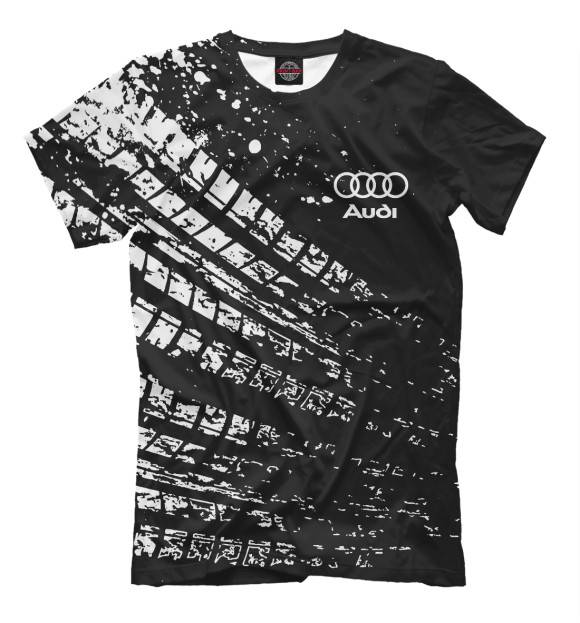 Футболка для мальчиков с изображением Audi цвета Белый