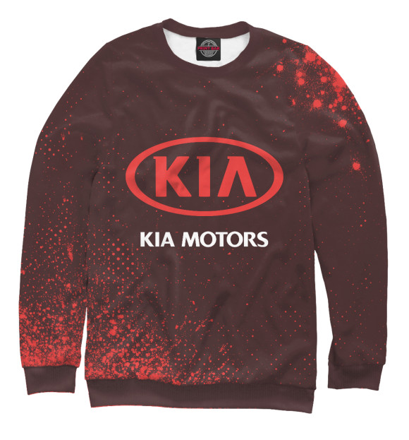 Свитшот для девочек с изображением KIA / Киа цвета Белый