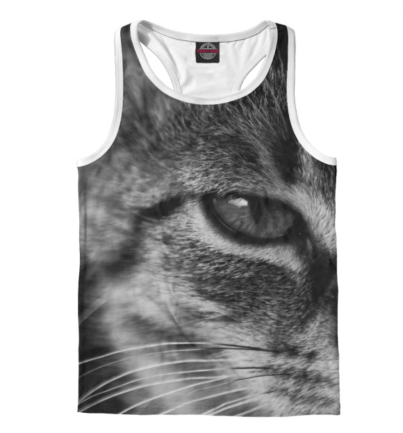 Мужская майка-борцовка с изображением КЛАССНЫЕ ПРИНТЫ цвета Белый