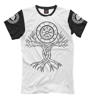 Мужская футболка Символ компас - проводник по жизни