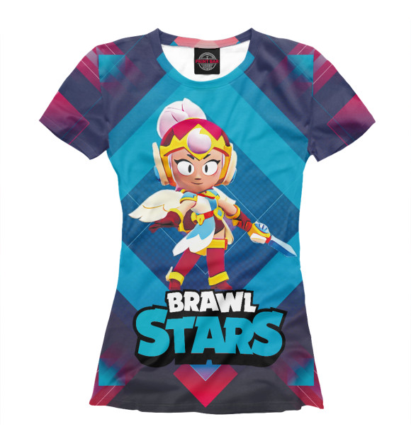 Футболка для девочек с изображением Джанет Janet BrawlStars цвета Белый