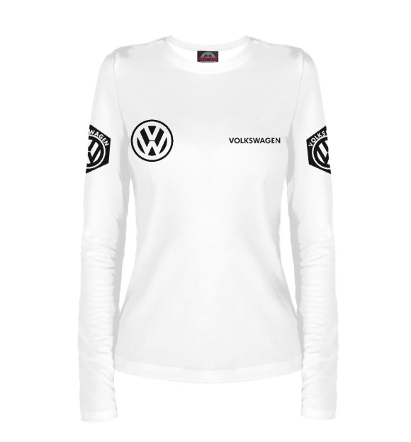 Женский лонгслив с изображением Volkswagen цвета Белый