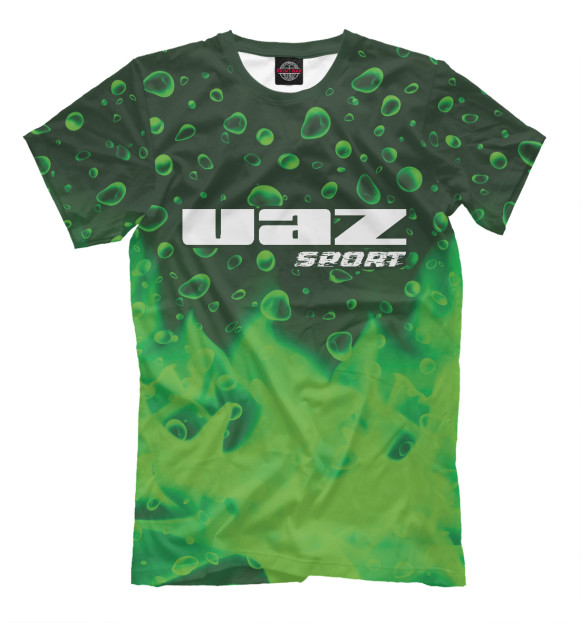 Мужская футболка с изображением UAZ | Sport цвета Белый