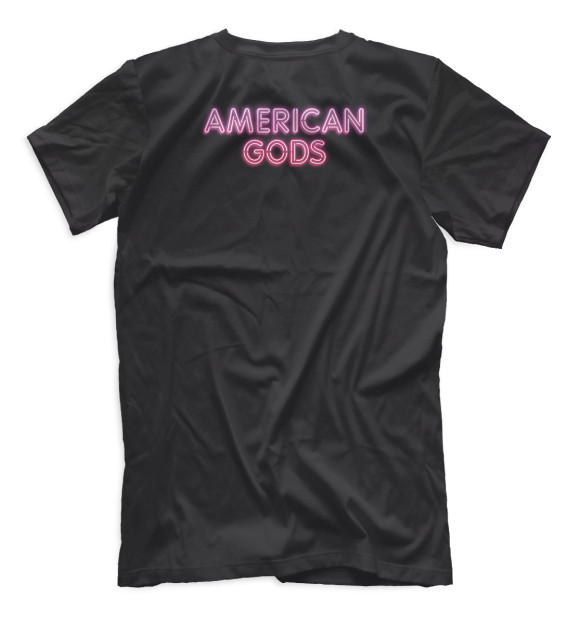 Мужская футболка с изображением Американские боги цвета Белый