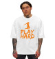 Мужская футболка оверсайз Play Hard