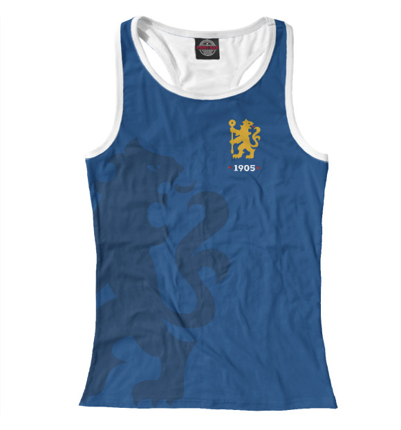 Женская майка-борцовка с изображением Chelsea 1905 цвета Белый