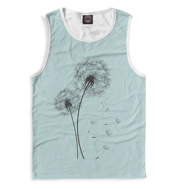 Майка для мальчика с изображением Одуванчики цвета Белый