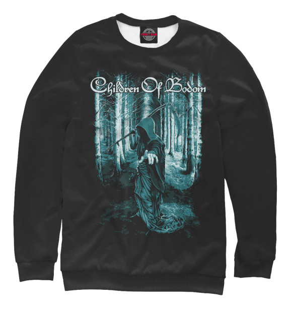 Женский свитшот с изображением Children of Bodom цвета Белый