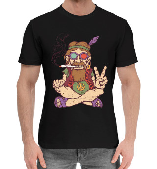 Мужская хлопковая футболка Хипстер с сигарой