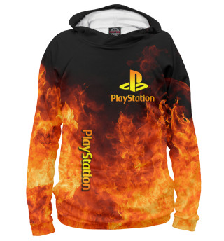 Худи для девочки Playstation в огне