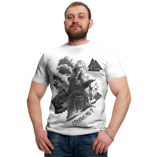 Мужская футболка Воин с символикой победы / страха нет