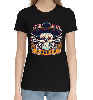 Женская хлопковая футболка Muerte