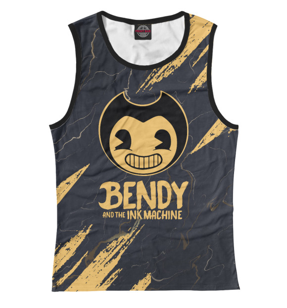 Майка для девочки с изображением Bendy and the ink machine цвета Белый