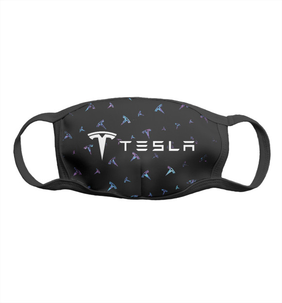 Маска тканевая с изображением Tesla / Тесла цвета Белый