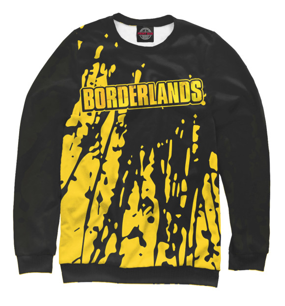 Свитшот для девочек с изображением Borderlands цвета Белый