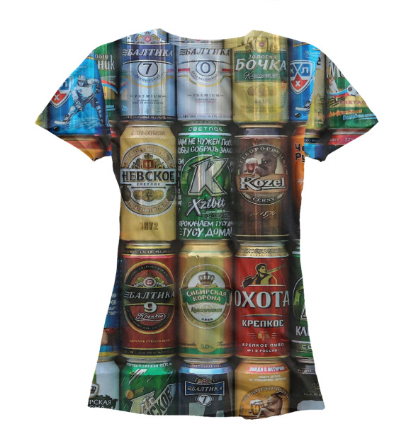 Футболка для девочек с изображением Пивас | Beer цвета Белый
