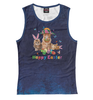 Cute Cat Easter Day Bunny