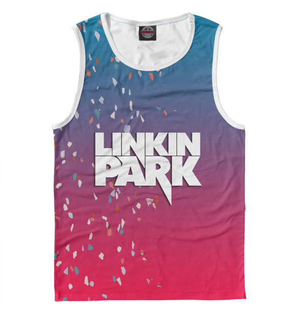 Мужская майка с изображением Linkin Park цвета Белый