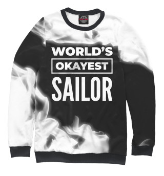 Мужской свитшот World's okayest Sailor