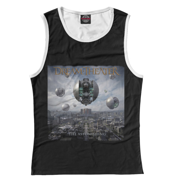 Женская майка с изображением Dreamtheater цвета Белый