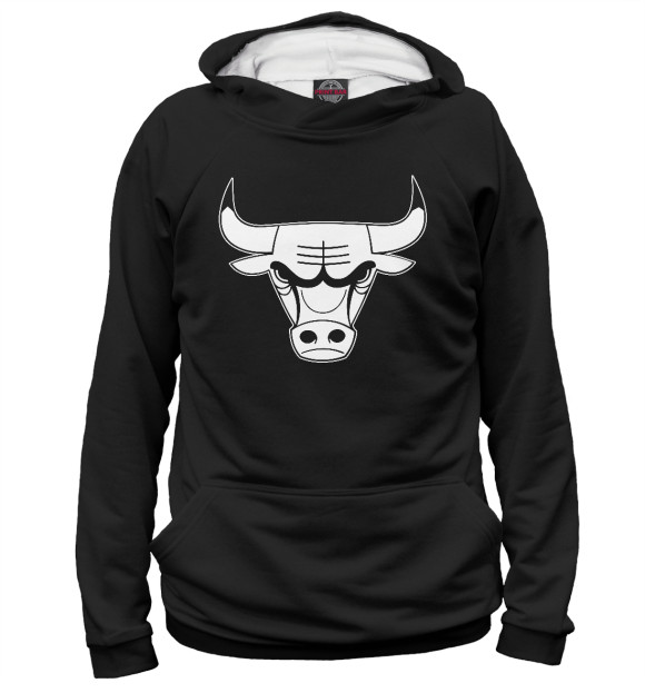 Женское худи с изображением Chicago Bulls цвета Белый