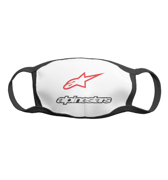 Маска тканевая с изображением Alpinestars цвета Белый