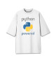 Мужская футболка оверсайз Python Powered