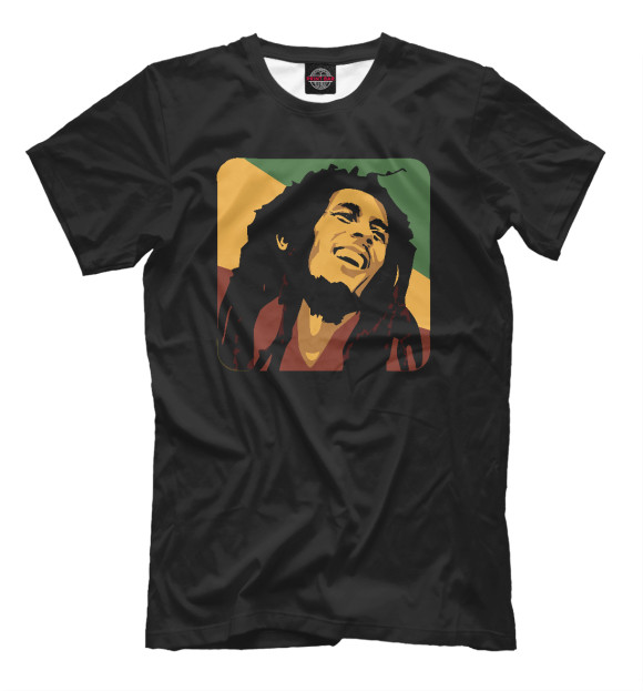Футболка для мальчиков с изображением Bob Marley цвета Белый