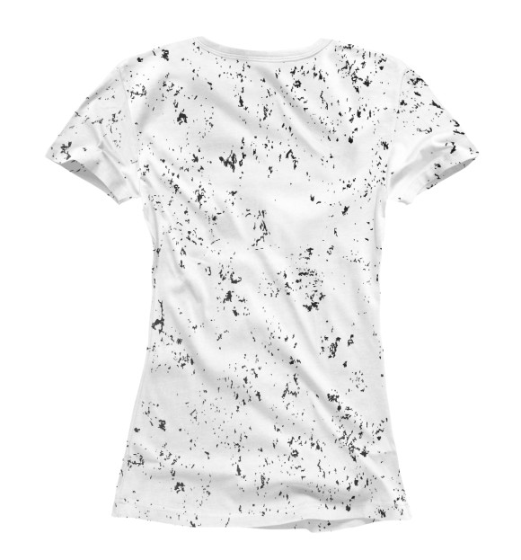 Женская футболка с изображением Король и Шут + Кот цвета Белый