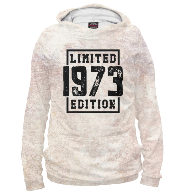 Женское худи с изображением Limited 1973 Edition цвета Белый