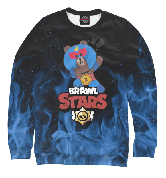 Свитшот для мальчиков с изображением Brawl Stars цвета Белый