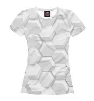 Женская футболка 3D White