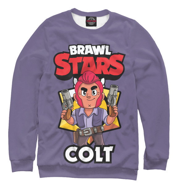 Свитшот для девочек с изображением Brawl stars цвета Белый