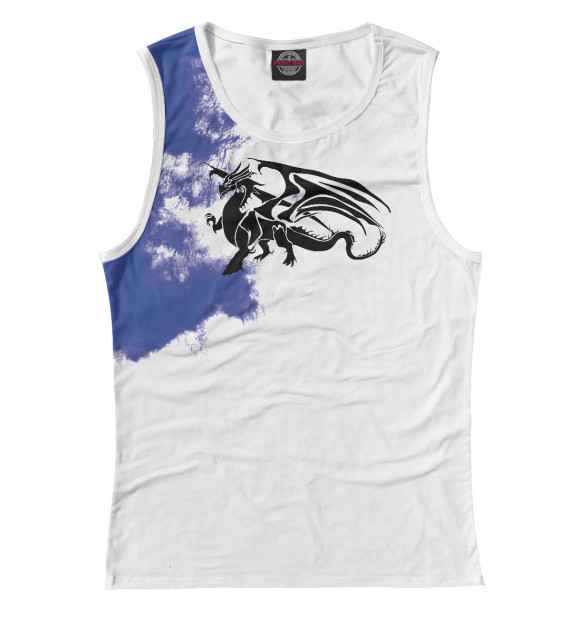 Майка для девочки с изображением Dragon Monster цвета Белый