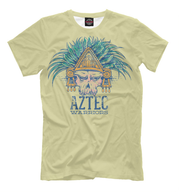 Мужская футболка с изображением Ацтек цвета Белый