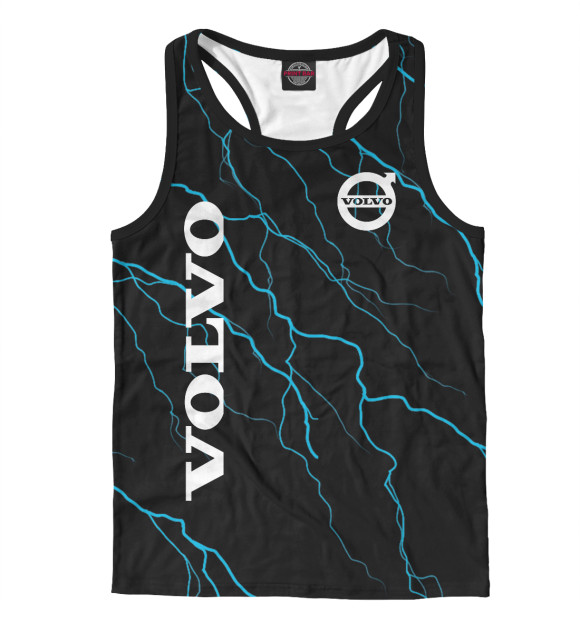 Мужская майка-борцовка с изображением Volvo Cars цвета Белый