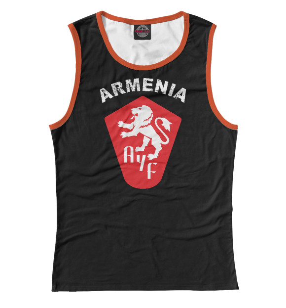 Майка для девочки с изображением Armenia цвета Белый