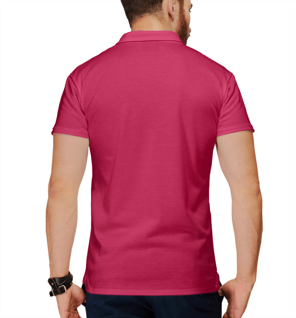 Мужское поло с изображением Баста - Ты была права цвета Белый