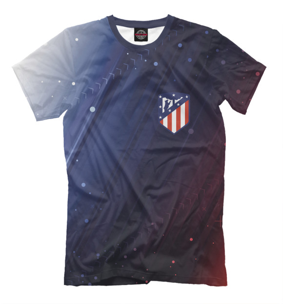 Мужская футболка с изображением Atletico Madrid / Атлетико цвета Белый