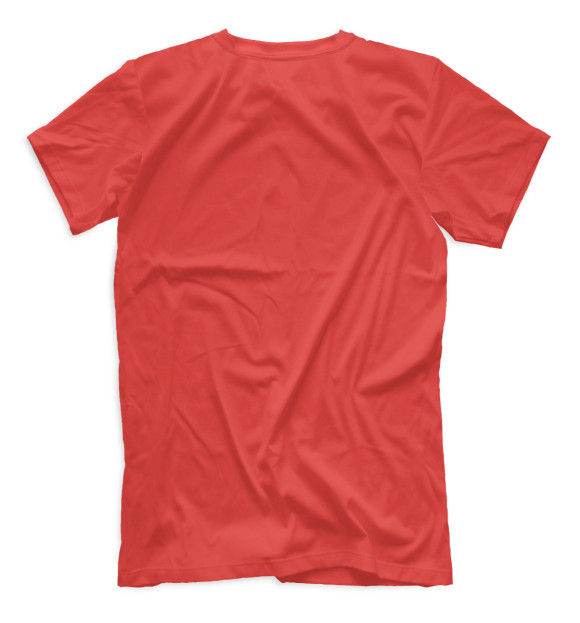 Мужская футболка с изображением Vasilinciaga красный фон цвета Белый