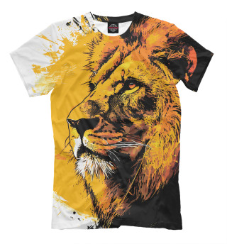 Мужская футболка Гордый африканский лев