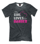 Мужская футболка This Girl Loves Her BARBER