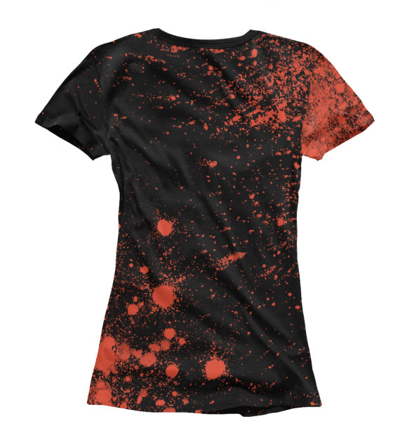 Футболка для девочек с изображением RUST - Paint цвета Белый