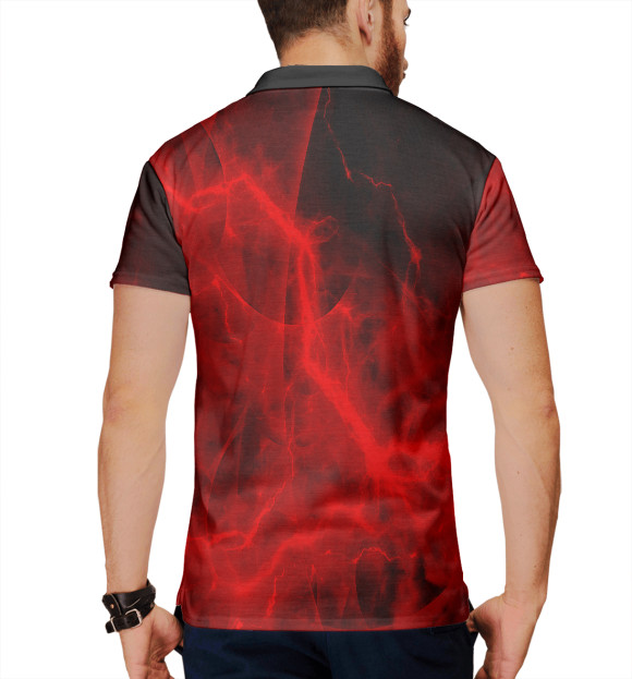 Мужское поло с изображением Linkin Park цвета Белый